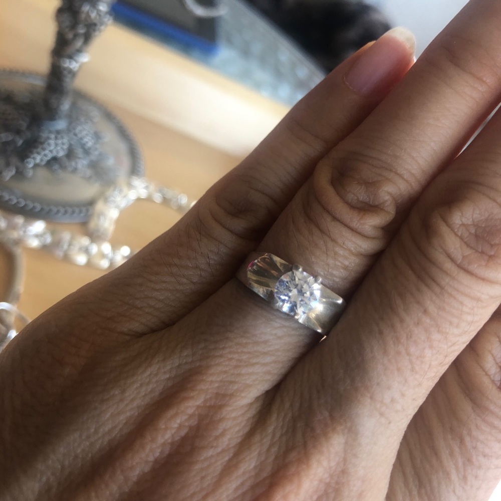 .925 cubic zirconia ring.